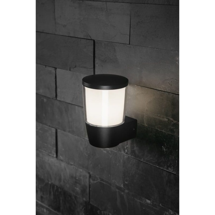 Oprawa ogrodowa TORO-AU 17cm E27 IP54 kinkiet prosty górny czarna GTV aranżacja.jpg