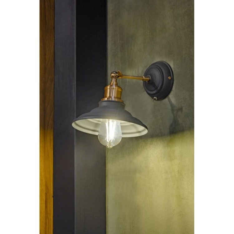 Żarówka LED ST64 E27 6W 600lm 4000K 360° filament GTV aranżacja w lampie.jpg