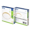 Plafoniera ATOL LED 32W b.ciepła 3000K 2560lm 120° IP54 Ø400mm złota GTV opakowanie.jpg
