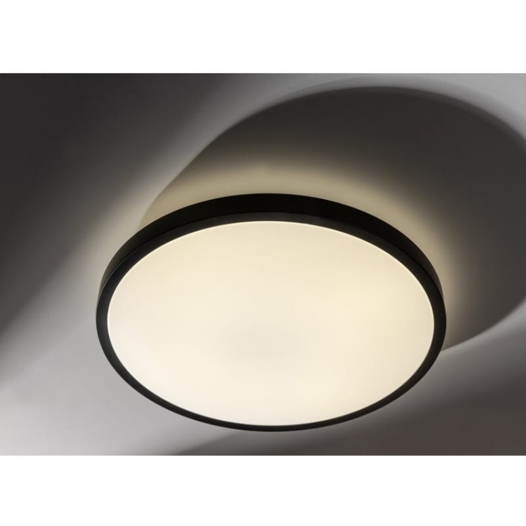 Plafoniera ATOL LED 32W b.ciepła 3000K 2560lm Ø400mm 120° IP54 czarna GTV aranżacja.jpg