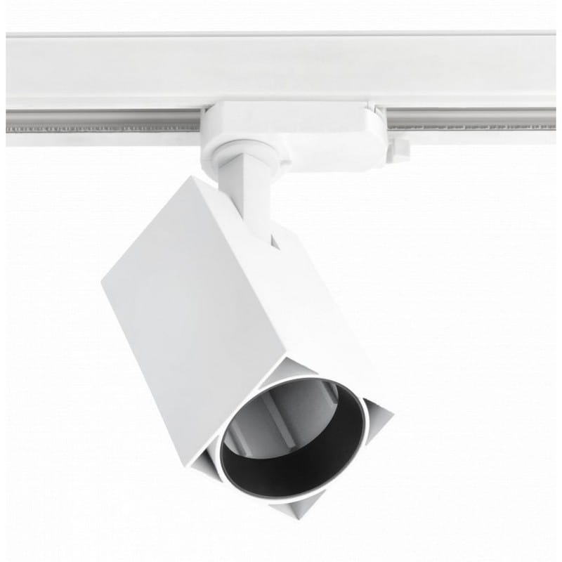 Reflektor LED LIMA na szynę 3-fazową GU10 20W IP20 kwadratowy biały GTV.jpg