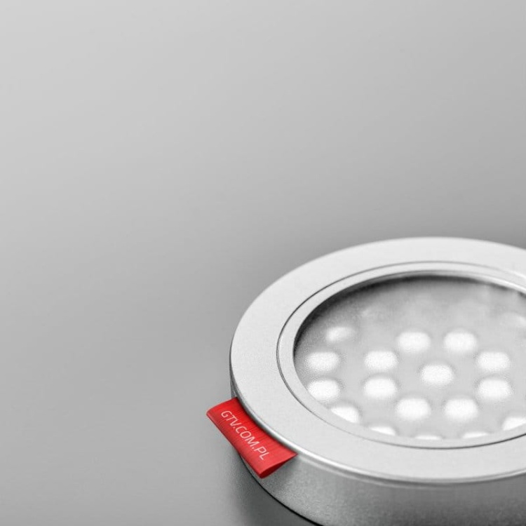Oprawa meblowa LED VASCO 1,7W 130lm 3000K b.ciepła 12VDC srebrna GTV zbliżenie.jpg