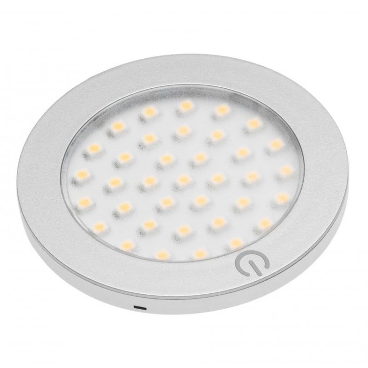 Oprawa meblowa LED CASTELLO z włącznikiem 2,8W 180lm 3200K b.ciepła 12VDC srebrna GTV.jpg