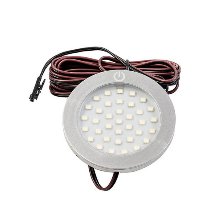 Oprawa meblowa LED CASTELLO z włącznikiem 2,8W 180lm 6200K b.zimna 12VDC srebrna GTV z przewodem.jpg