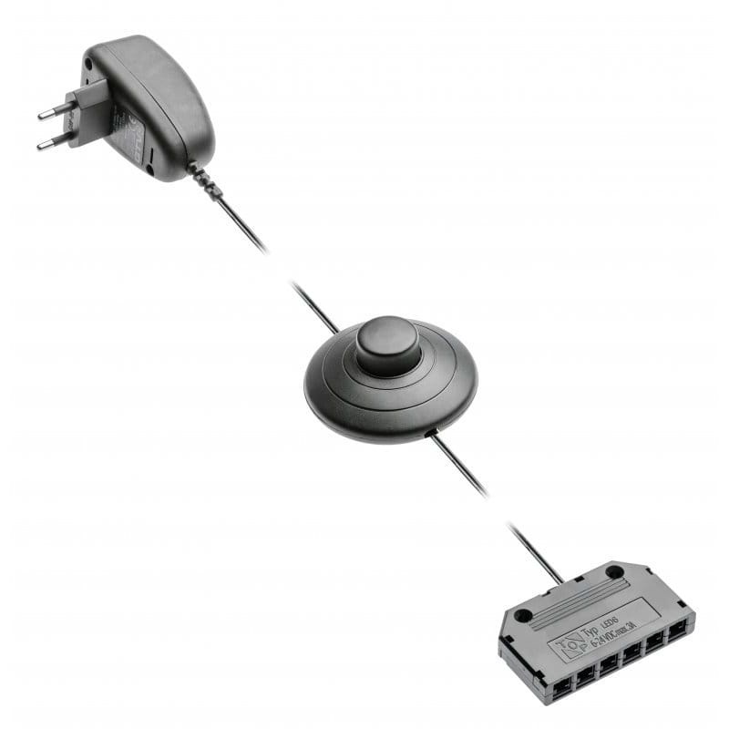 Zestaw zasilający do klipów LED 1,5W 12V DC GTV.jpg