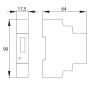 Licznik energii elektrycznej 1-fazowy 45A MID 1 moduł DIN TH-35mm SCHELINGER wymiary.jpg