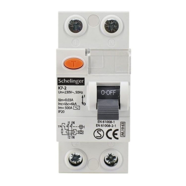 Wyłącznik różnicowoprądowy AC 2P 25A 30mA SCHELINGER przód.jpg