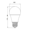 Żarówka LED E27 A60 8,5W 806lm b. neutralna 4000K kąt 180° TOSHIBA wymiary.jpg