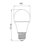 Żarówka LED E27 A60 11W 1055lm b. neutralna 4000K kąt 180° TOSHIBA wymiary.jpg