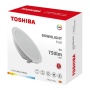 Oprawa downlight LED 8W 750lm b. ciepła 3000K 110° IP20 okrągła biała TOSHIBA opakowanie.jpg