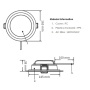 Oprawa downlight LED 16W 1650lm b. neutralna 4000K 110° IP20 okrągła biała TOSHIBA wymiary.jpg