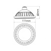 Żarówka LED ES111 GU10 10W b. neutralna 4000K 1100lm 40° biała obudowa Spectrum wymiary.jpg