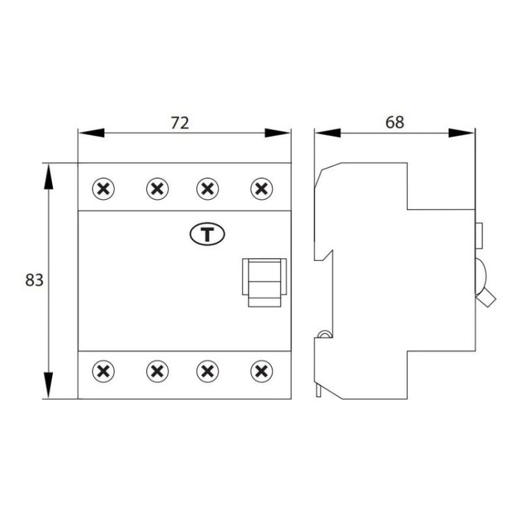 Wyłącznik różnicowoprądowy AC 4P 25A 30mA SCHELINGER wymiary.jpg