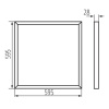Panel LED podtynkowy BAREV BL 40W 4000lm b. neutralna 4000K 60x60 120° Miledo 31173 wymiary.jpg