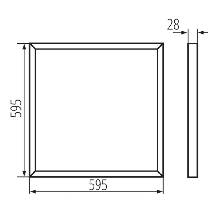 Panel LED podtynkowy BAREV BL 40W 4000lm b. neutralna 4000K 60x60 120° Miledo 31173 wymiary.jpg