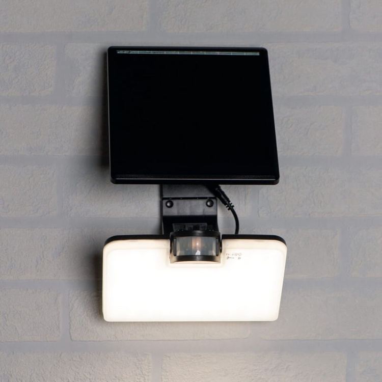 Lampa solarna FL SOLNAR LED 8W z czujnikiem ruchu 800lm IP54 4000K 2000mAh czarna Kanlux 36605 - tryb standardowy