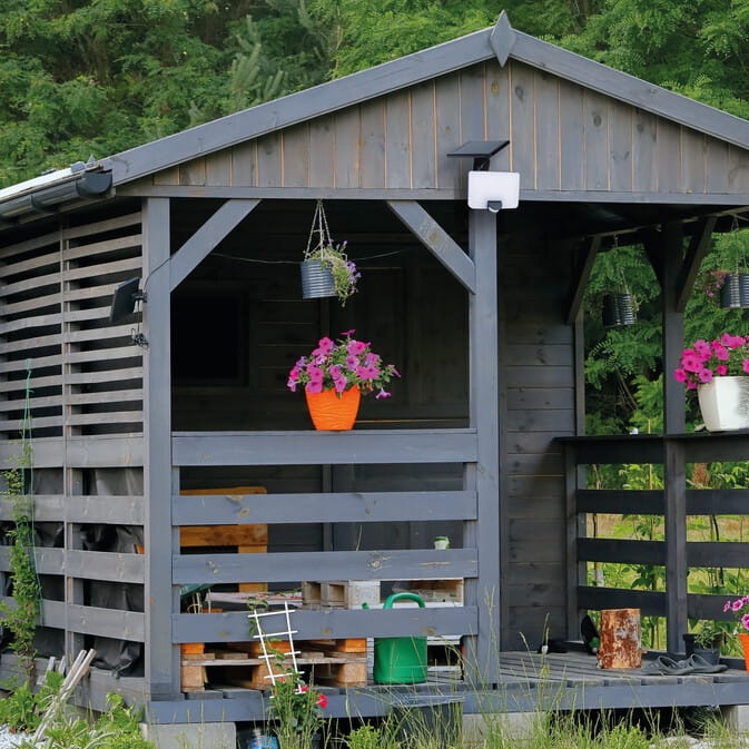 Lampa solarna FL SOLNAR LED 8W z czujnikiem ruchu 800lm IP54 4000K 2000mAh czarna Kanlux 36605 zastosowanie