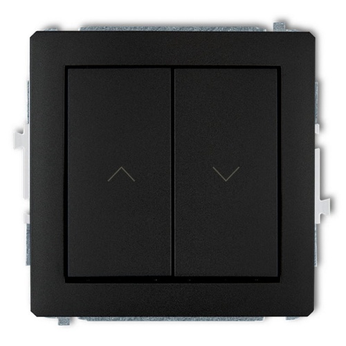 Mechanizm łącznika żaluzjowego z podtrzymaniem 12DWP-88 czarny mat Deco Karlik