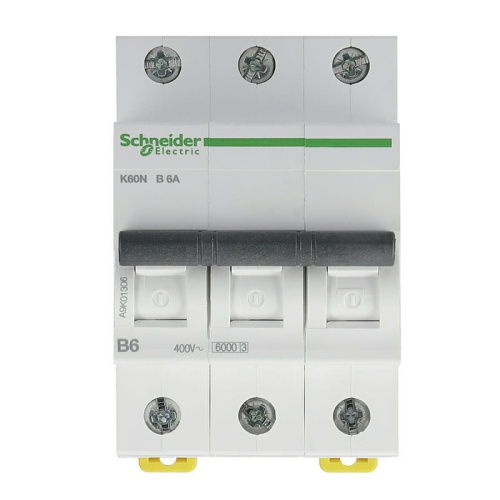 Wyłącznik z zabezpieczeniem nadmiarowo-prądowym K60N-B6-3 6A SCHNEIDER przód.jpg