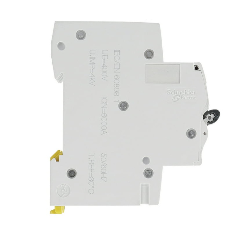 Wyłącznik z zabezpieczeniem nadmiarowo-prądowym K60N-B6-3 6A SCHNEIDER bok lewy.jpg