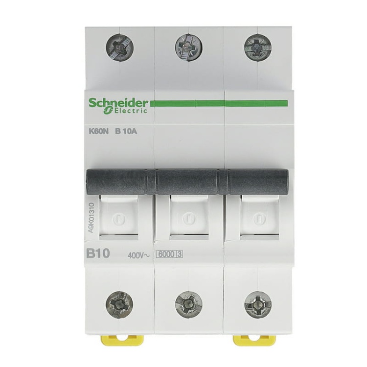 Wyłącznik z zabezpieczeniem nadmiarowo-prądowym K60N-B10-3 10A SCHNEIDER przód.jpg