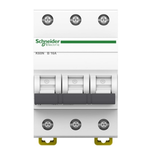 Wyłącznik z zabezpieczeniem nadmiarowo-prądowym K60N-B16-3 16A SCHNEIDER przód.jpg