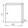 Rozdzielnica metalowa KP-DB-I-MS-418 IP30 IDEAL 29325 wymiary