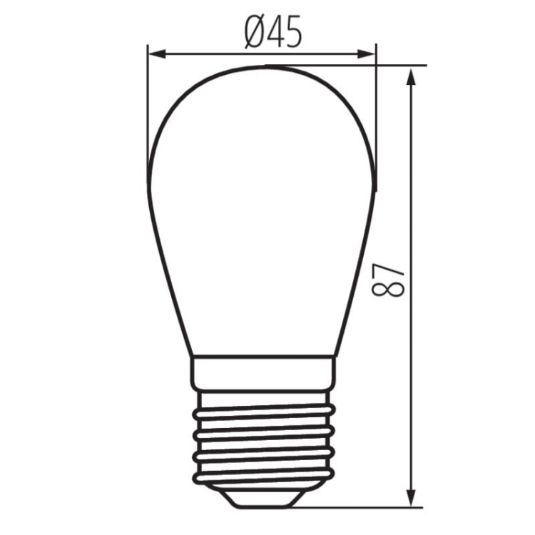 Żarówka filament ST64 LED E27 5W 2700K 50lm KANLUX 26045 wymiary.jpg