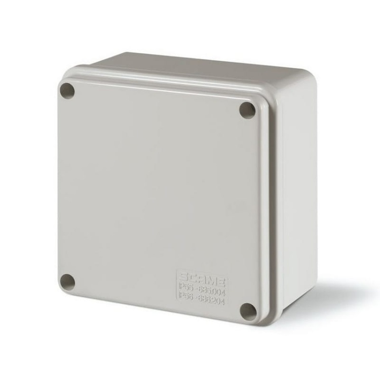 Puszka instalacyjna SCABOX bez dławnic 100x100x50 szara IP56 SCAME.jpg