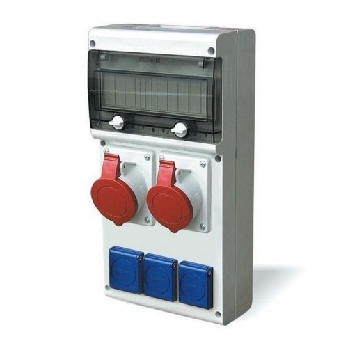 Rozdzielnica natynkowa ENERBOX 11 modułów 3xgniazdo 230V 2xgniazdo 32A IP44 SCAME.jpg
