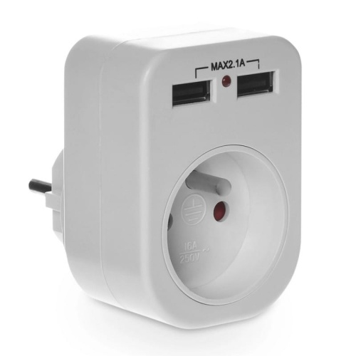 Rozgałęźnik 2x USB 1x2P+E R-1USB 3G PLASTROL.jpg