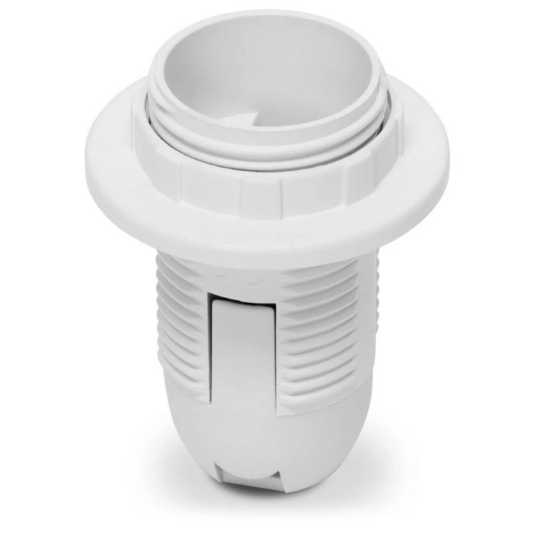 Oprawka plastikowa E14 z kołnierzem OE-14K biała PLASTROL gwint.jpg