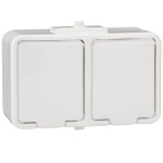 Gniazdo podwójne z uziemieniem 2P+PE białe NT230H01 Cedar Schneider