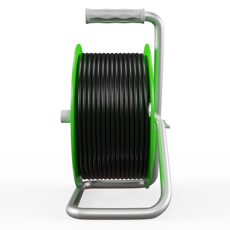 Przedłużacz bębnowy STANDARD LINE 4 gniazda 2p+Z H05VV-F długość 50m czarny KEL bok.jpg