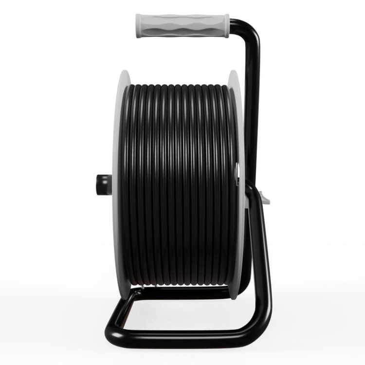 Przedłużacz bębnowy CRAFT LINE 4 gniazda 2p+Z H05VV-F długość 40m czarny KEL bok.jpg