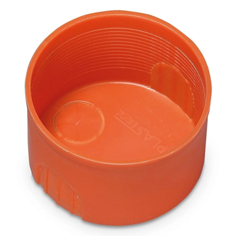 Puszka instalacyjna jednokrotna 60x40mm podtynkowa pomarańczowa PLASTROL.jpg