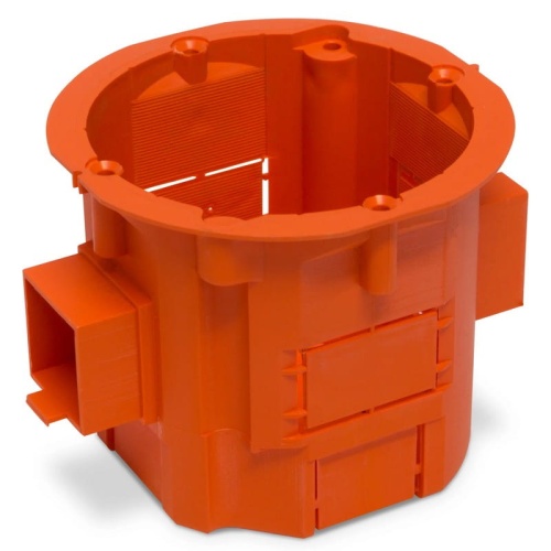 Puszka szeregowa jednokrotna 60x60mm podtynkowa pomarańczowa PLASTROL.jpg