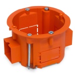 Puszka szeregowa jednokrotna 60x40mm podtynkowa do płyt gipsowych pomarańczowa PLASTROL.jpg