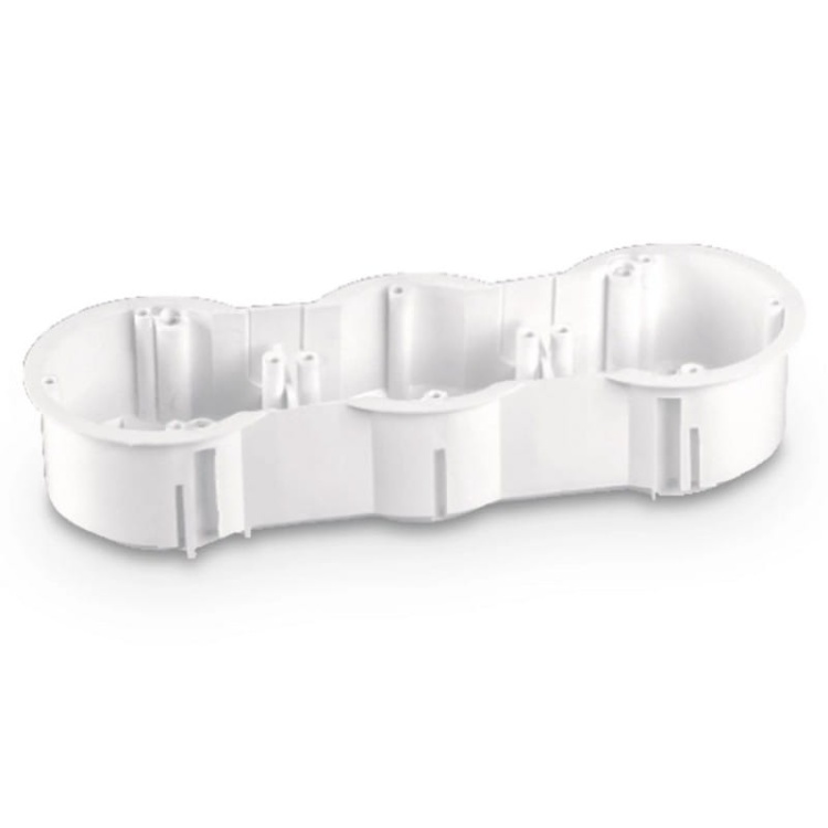 Puszka końcowa potrójna 63x45 podtynkowa rozstaw 71mm biała PLASTROL.jpg