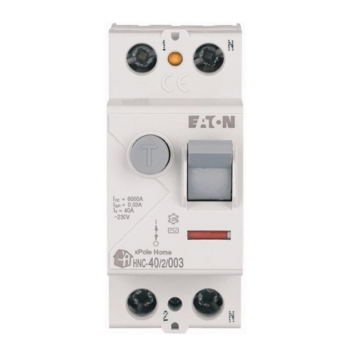 Wyłącznik różnicowoprądowy AC 2P 40A 30mA EATON przód.jpg