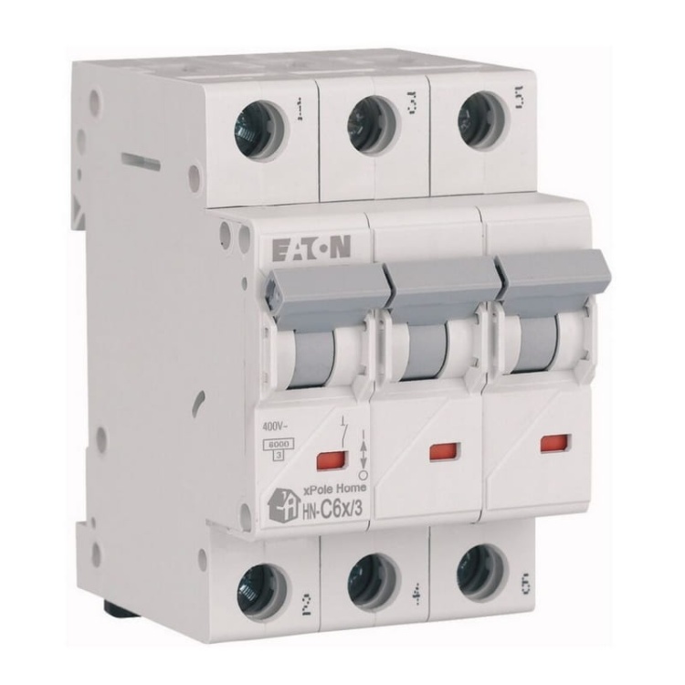 Wyłącznik z zabezpieczeniem nadmiarowo-prądowym 3P C6A EATON.jpg