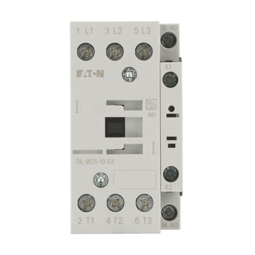 Stycznik mocy DILM25-10-EA 25A 230VAC EATON przód.jpg