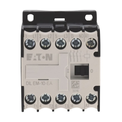 Stycznik mocy miniaturowy DILEM-10-EA 9A 230VAC EATON przód.jpg