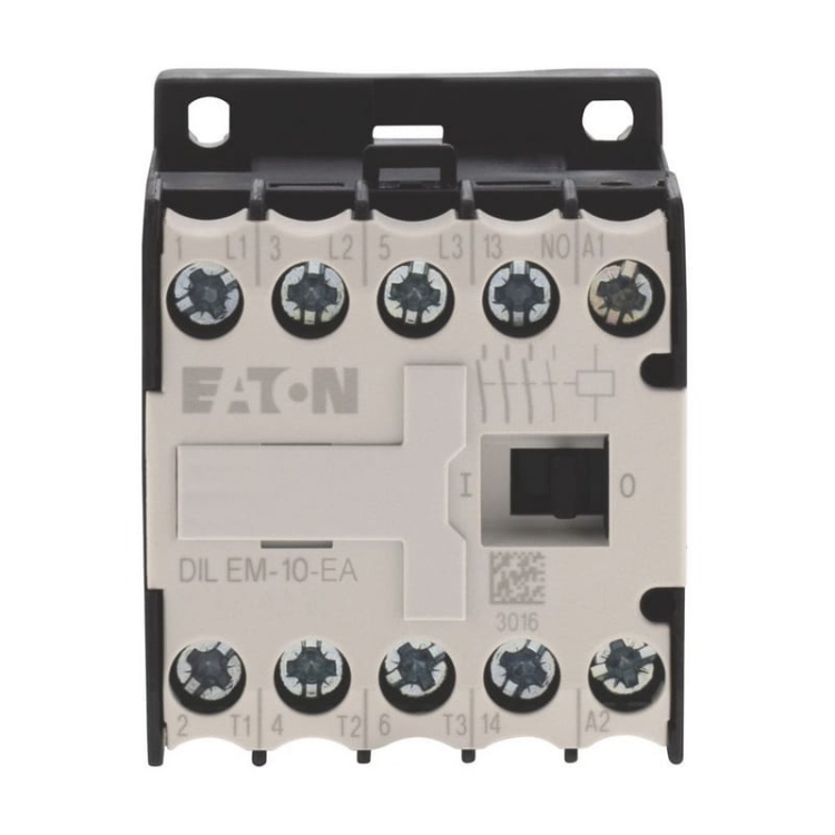 Stycznik mocy miniaturowy DILEM-10-EA 9A 230VAC EATON przód.jpg