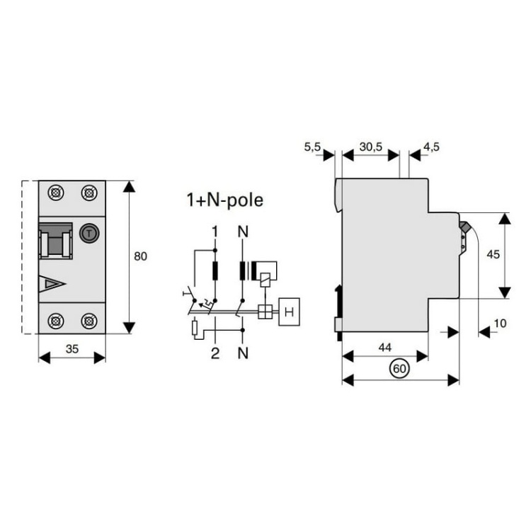Wyłącznik różnicowoprądowy z członem nadprądowym HNB-B16+1N 230VAC EATON wymiary.jpg