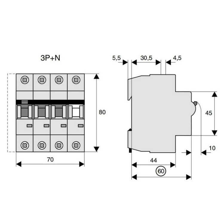 Rozłącznik modułowy 4P 40A IP40 EATON wymiary.jpg