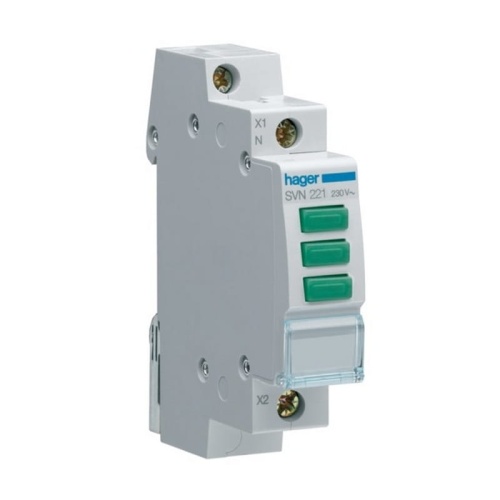 Lampka sygnalizacyjna LED SVN221 3x zielona HAGER.jpg