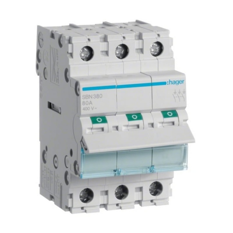 Modułowy rozłącznik izolacyjny SBN380 3P 80A 400VAC HAGER.jpg