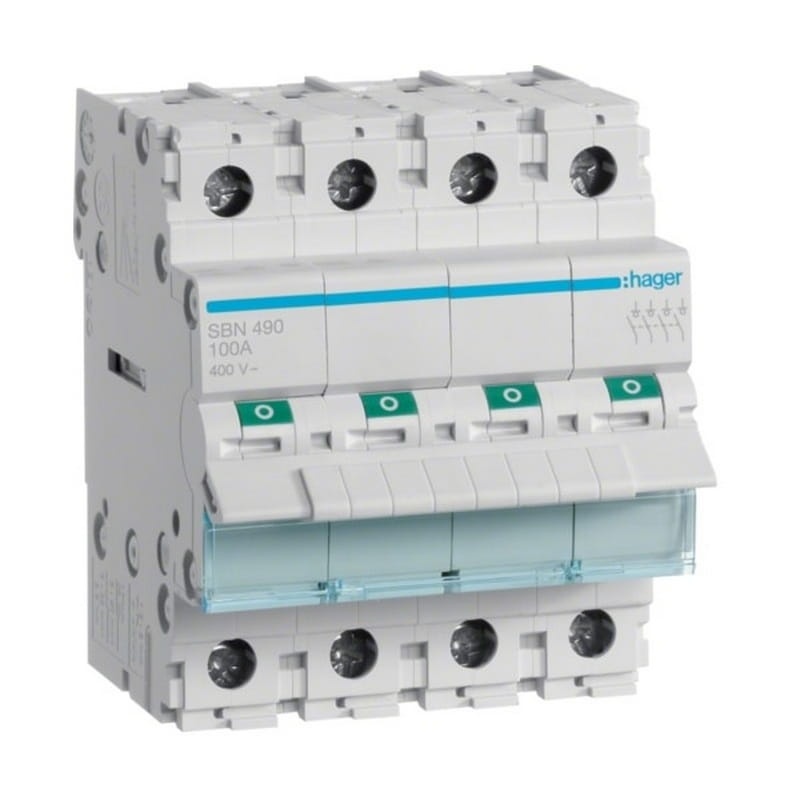 Modułowy rozłącznik izolacyjny SBN490 4P 100A 400VAC HAGER.jpg