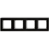 Ramka uniwersalna poczwórna czarny mat Mini Karlik